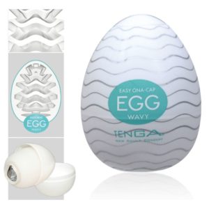 Masturbator-Ei »Wavy« mit Reizrillen
