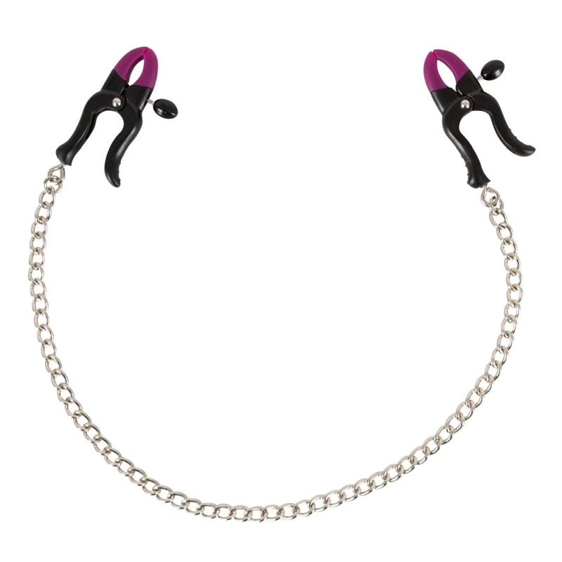 Nippelklemmen »Silicone Nipple Clamps« mit Kette verbunden Nippelklemmen »Silicone Nipple Clamps« mit Kette verbunden