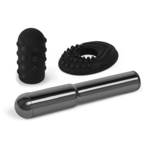 Vibrator „Le Wand Grand Bullet” mit 2 Silikonaufsätzen