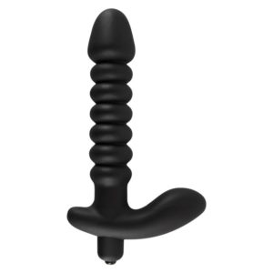 Analdildo »Medium« mit Vibration und Perineum-Stimulator
