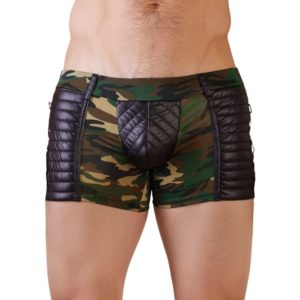 Pants mit Camouflage-Print und Mattlook-Details