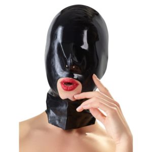 Kopfmaske aus Latex mit Mundöffnung und Nasenlöchern