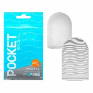 Masturbator „Pocket Wave Line“ mit Rillenwellen-Stimulationsstruktur